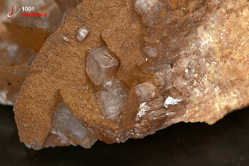 Minéral cristallisé de dolomite et sidérite d'Espagne