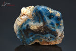 Linarite polie sur Quartz - Espagne - minéraux polis  5,5 cm / 79g / BB715 - Vignette | 1001 minéraux
