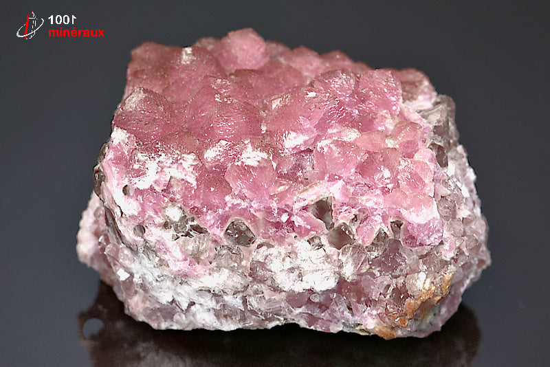 Minéral cristallisé de cobaltocalcite rose de République démocratique du Congo