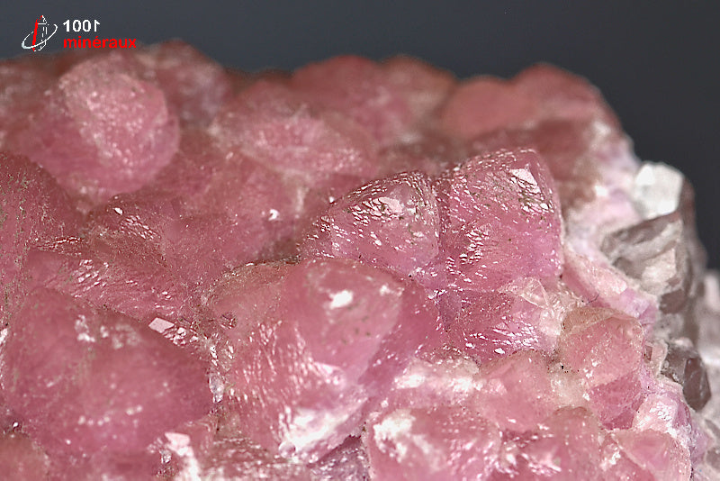 Minéral cristallisé de cobaltocalcite rose de République démocratique du Congo