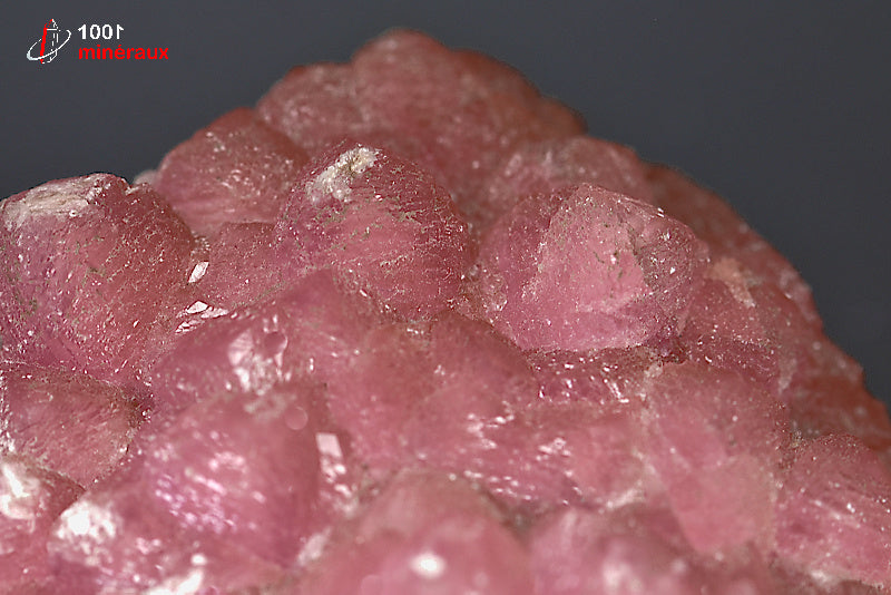 Minéral cristallisé de cobaltocalcite rose de République démocratique du Congo