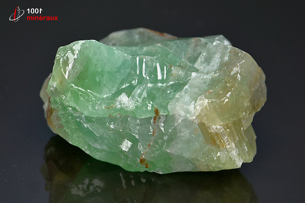 Minéral brut de calcite verte du Mexique