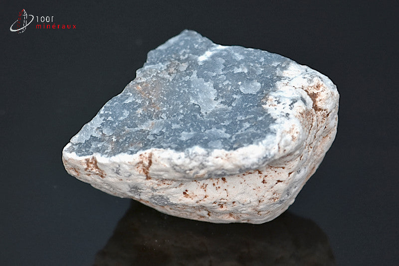 Minéral d'angélite bleue brute du Pérou