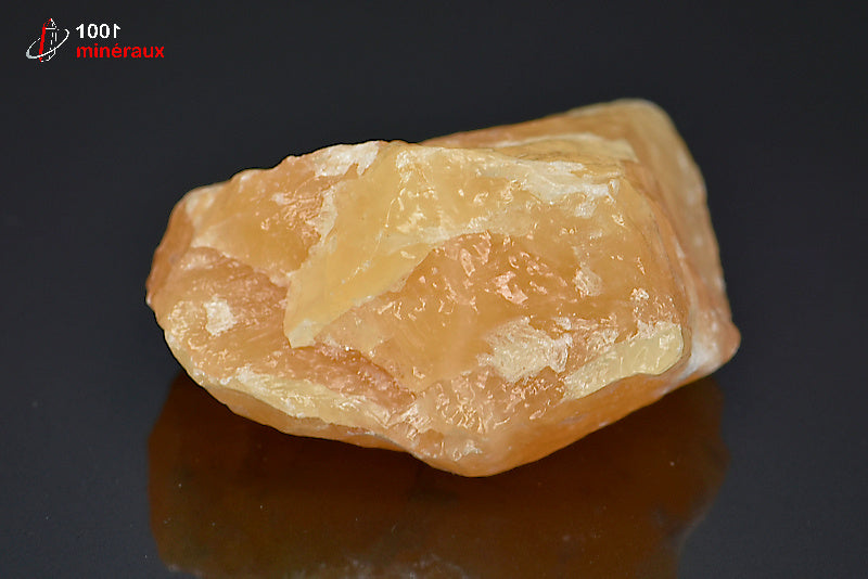 Minéral brut de calcite orange du Mexique