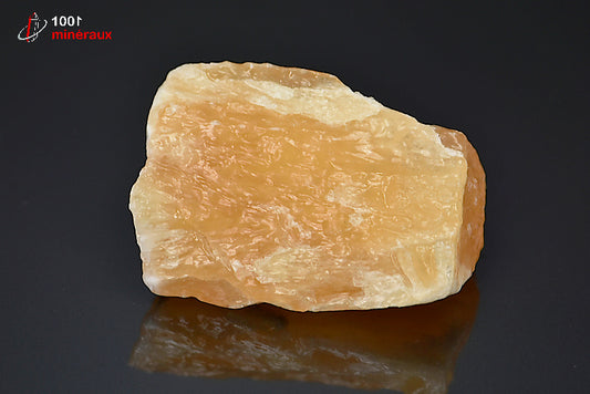 Minéral brut de calcite orange du Mexique