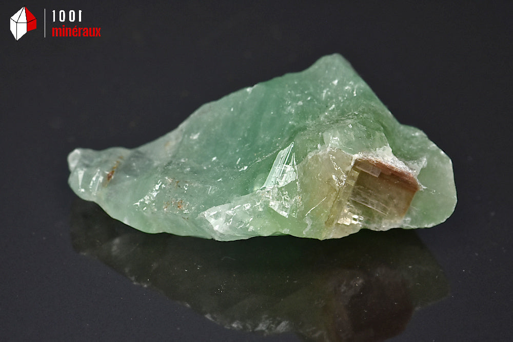 Minéral brut de calcite verte du Mexique