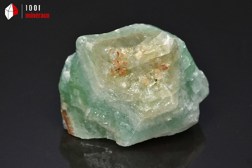 Minéral brut de calcite verte du Mexique