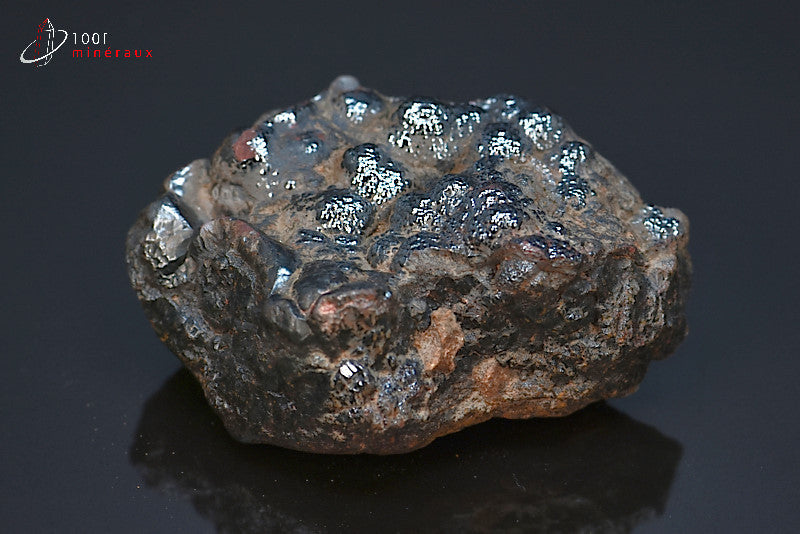 Minéral cristallisé d'hématite mamelonnée du Maroc