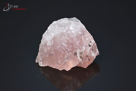 Minéral brut de quartz rose du Brésil