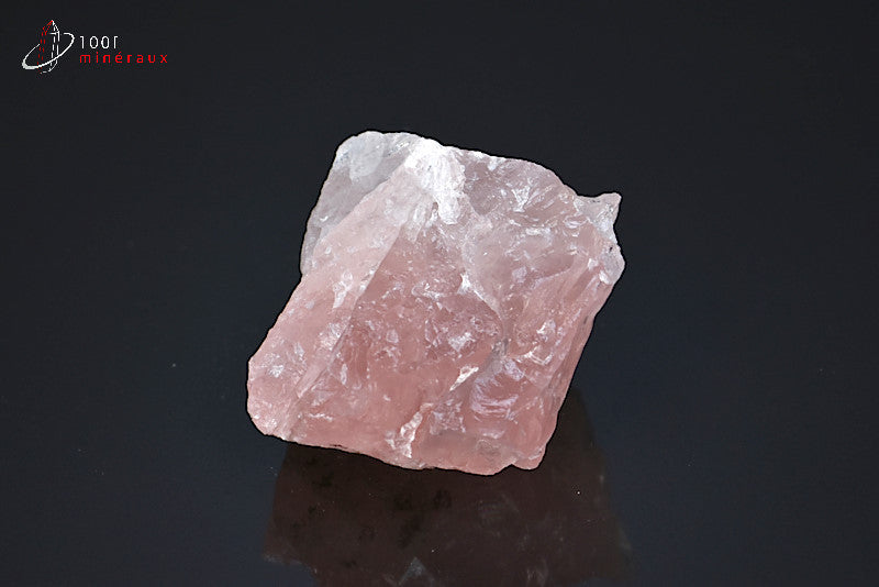 Minéral brut de quartz rose du Brésil