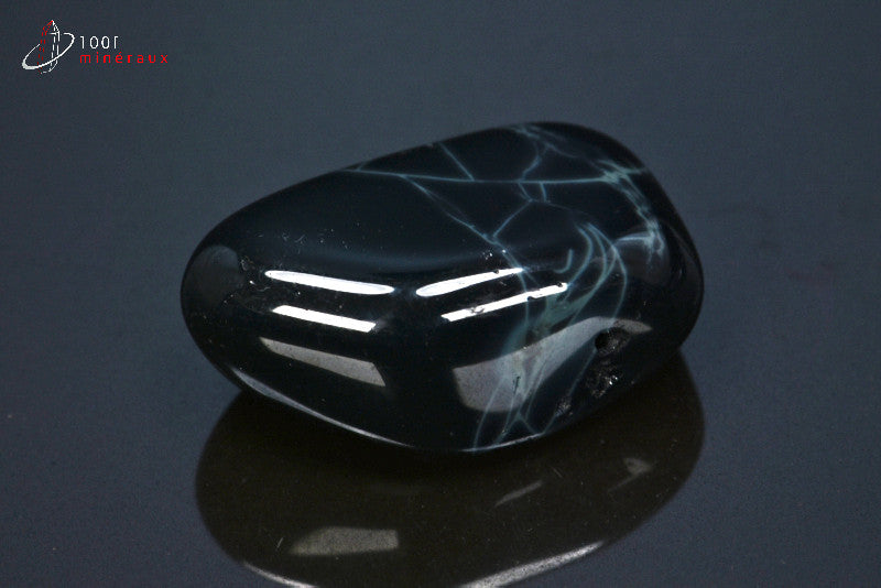 Minéral poli d'obsidienne spider d'Afrique du sud