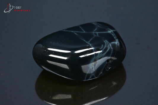 Minéral poli d'obsidienne spider d'Afrique du sud