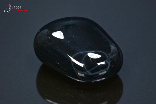 Minéral poli d'obsidienne spider d'Afrique du sud