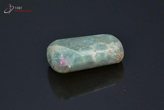 Minéral poli de fuchsite à rubis d'Inde