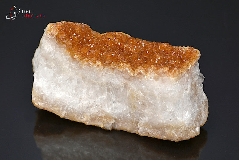 Minéral cristallisé de citrine du Brésil
