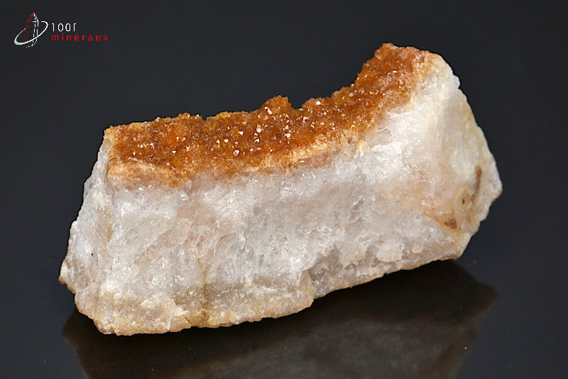 Minéral cristallisé de citrine du Brésil