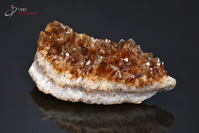 Minéral cristallisé de citrine du Brésil