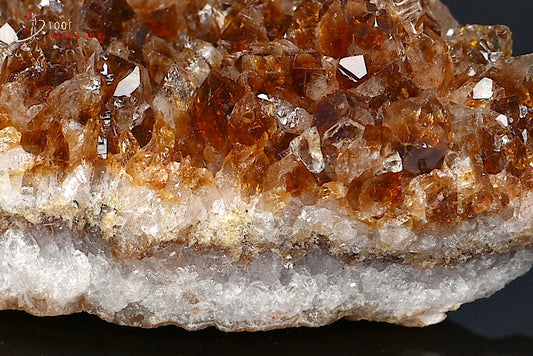 Minéral cristallisé de citrine du Brésil