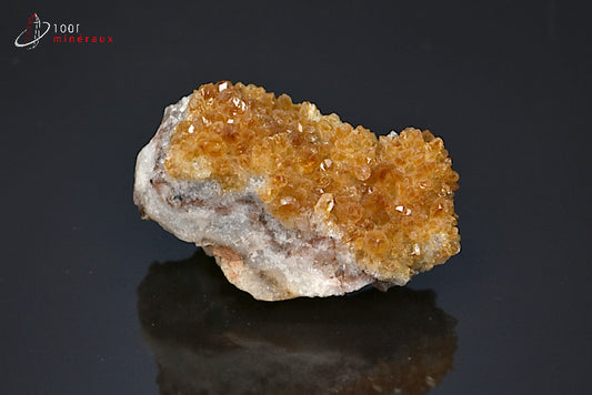 Minéral cristallisé de citrine du Brésil