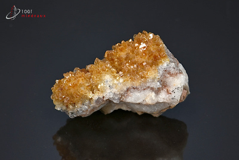 Minéral cristallisé de citrine du Brésil