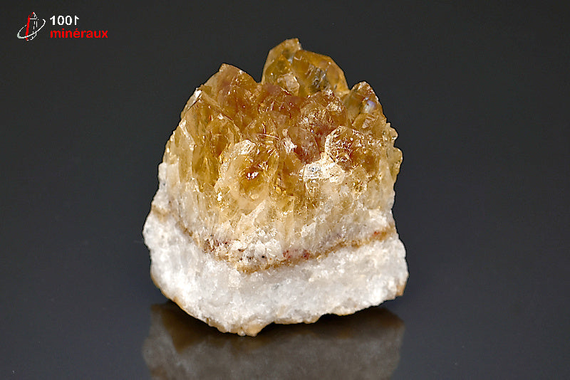 Minéral cristallisé de citrine du Brésil