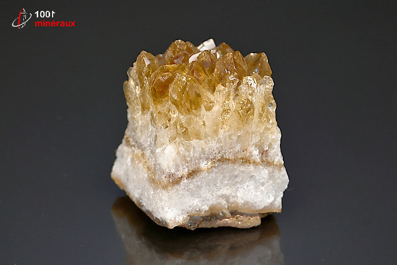 Minéral cristallisé de citrine du Brésil
