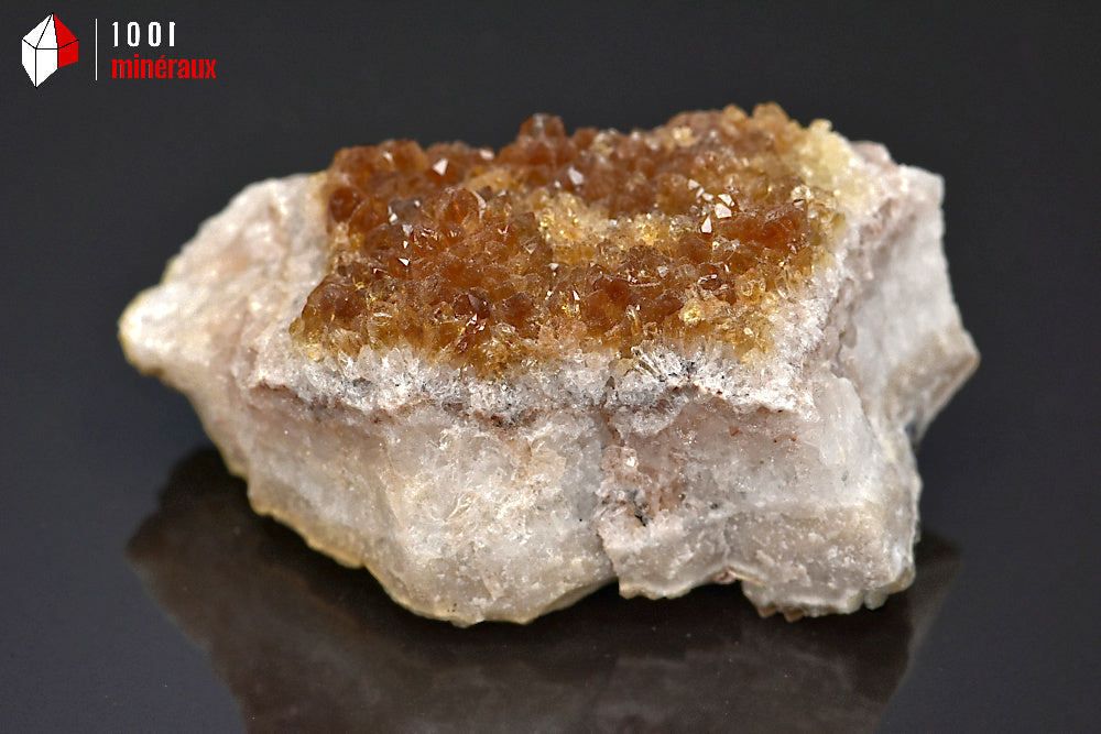 Minéral cristallisé de citrine du Brésil