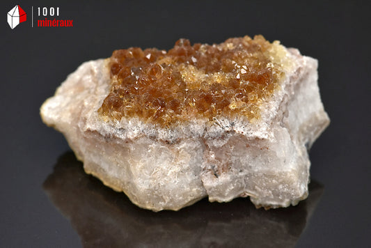 Minéral cristallisé de citrine du Brésil