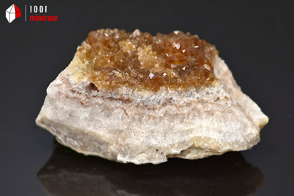 Minéral cristallisé de citrine du Brésil