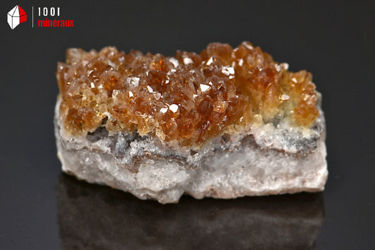 Minéral cristallisé de citrine du Brésil