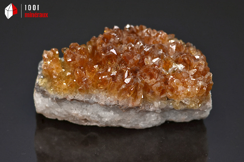 Minéral cristallisé de citrine du Brésil