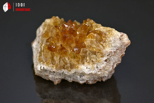 Minéral cristallisé de citrine du Brésil