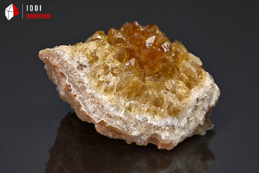 Minéral cristallisé de citrine du Brésil