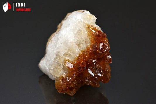 Minéral cristallisé de citrine du Brésil
