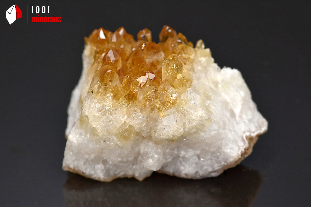 Minéral cristallisé de citrine du Brésil