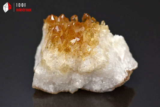 Minéral cristallisé de citrine du Brésil