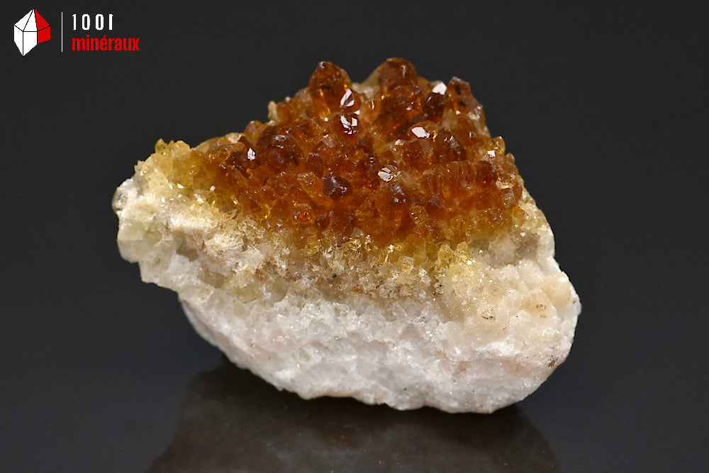 Minéral cristallisé de citrine du Brésil