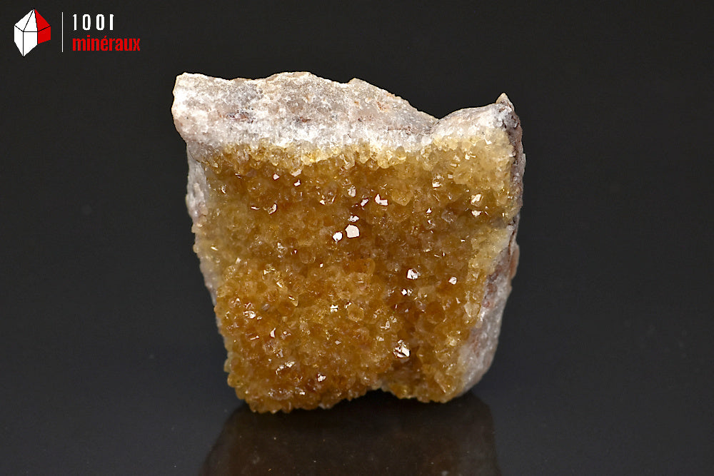Minéral cristallisé de citrine du Brésil