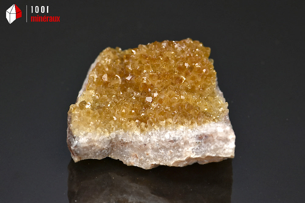 Minéral cristallisé de citrine du Brésil