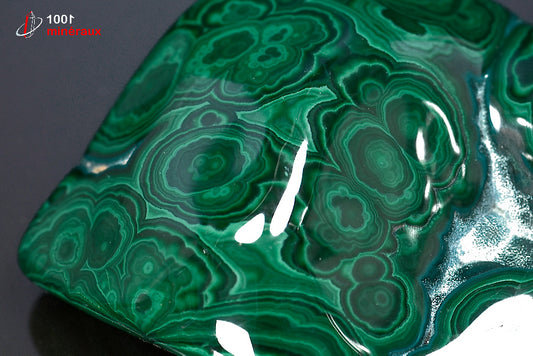 Minéral poli de malachite verte de République démocratique du Congo