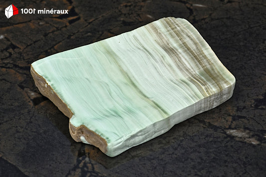 Aragonite verte d'Espagne - Plaque polie de 205 g - BD236