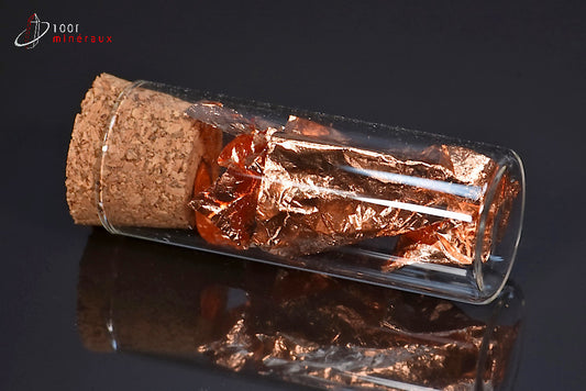 Flacon de feuilles de cuivre