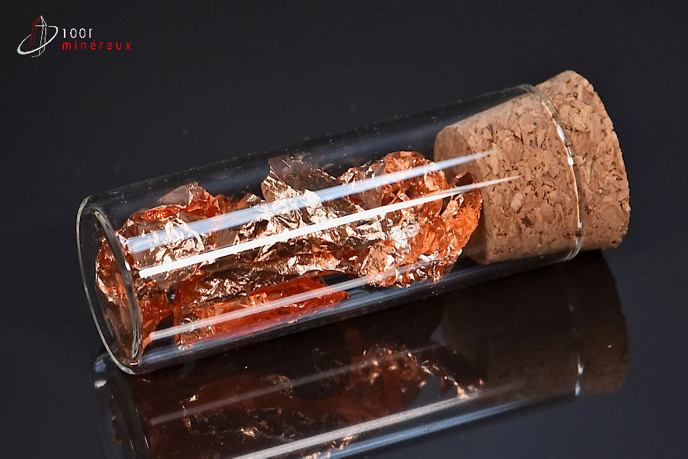 Flacon de feuilles de cuivre