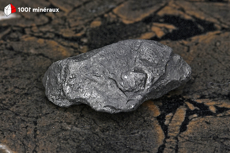 Shungite brute de Russie - Surface noire submétalique naturelle - 16 g - BD650
