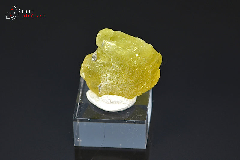 Minéral cristallisé de brucite jaune du Pakistan
