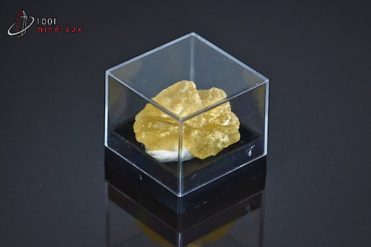 Minéral cristallisé de brucite jaune du Pakistan