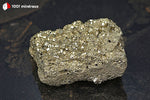 Pyrite brute du Pérou (forme aplatie, cristaux dodécaédriques 1-5 mm) - 397 g / BD981 - Vignette | 1001 minéraux