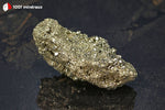Pyrite brute du Pérou (allongée, cristaux dodécaédriques 1-3 mm) - 209 g / BD982 - Vignette | 1001 minéraux