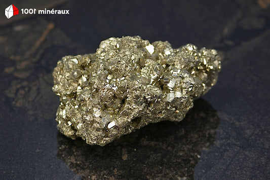 Pyrite brute Pérou - Vue de profil, épaisseur 4,1 cm - 277 g - BD983

