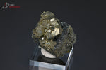 Pyrite dodécaédrique et Hématite - Italie - minéraux cristallisés 3,3 cm / 55g / BE230 - Vignette | 1001 minéraux
